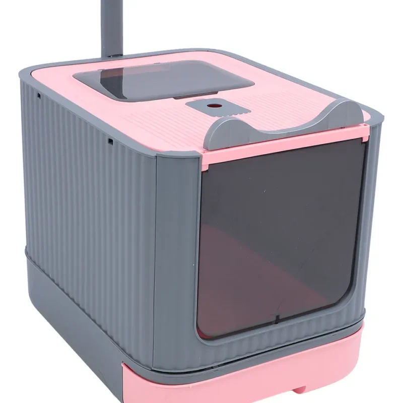 Arena Para Gatos Cerrada, De Gran Capacidad, Control De Olor