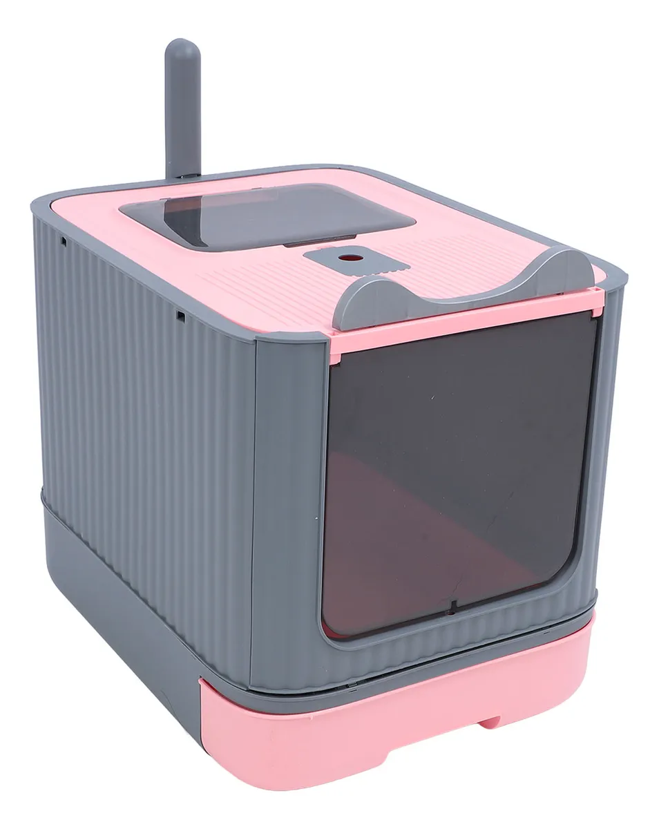 Arena Para Gatos Cerrada, De Gran Capacidad, Control De Olor